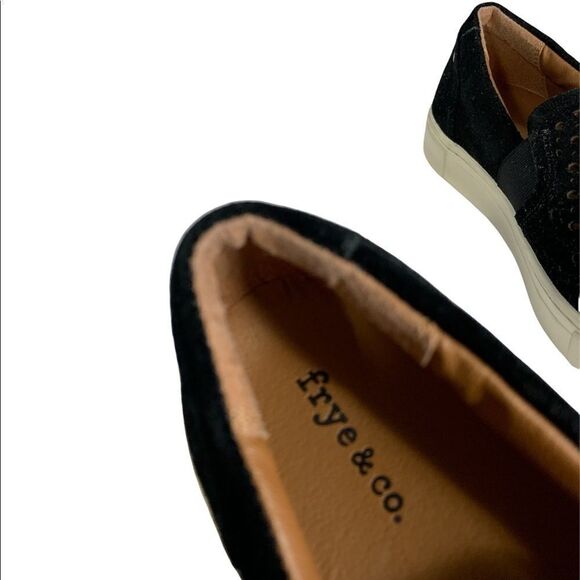 𝅺frye & Co Suede Leather Slip on Sneakers - Picture 4 of 7